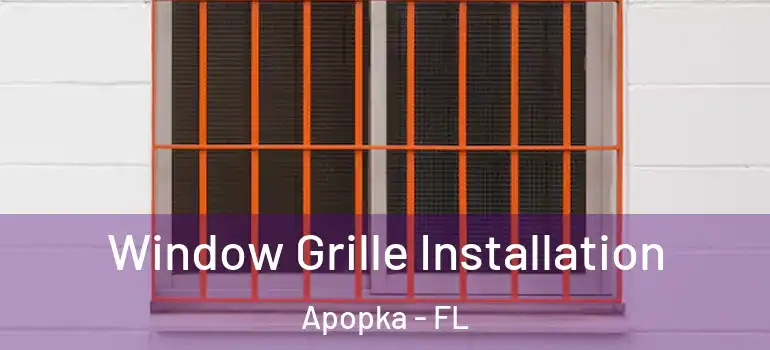 Window Grille Installation Apopka - FL